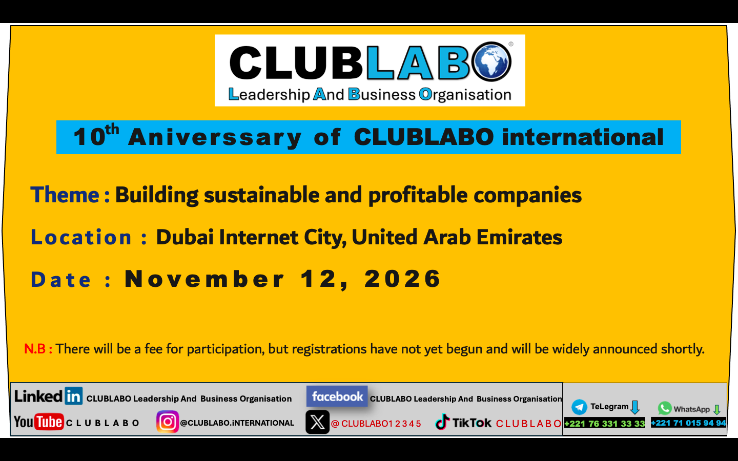 CLUBLABO aniverssary 2026